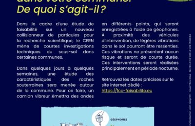 CERN – Campagne géophysique